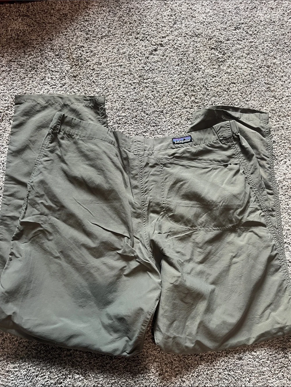 Patagonia Olive Green Cargo Pants - Utility Style